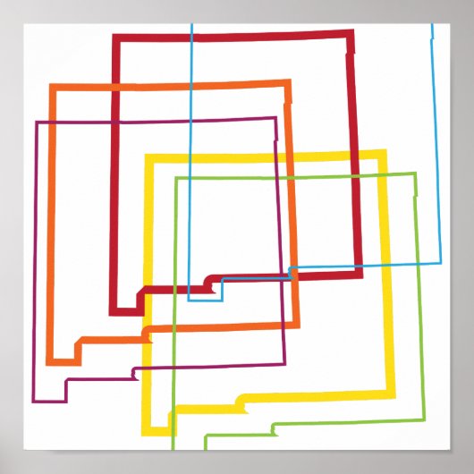 ニューメキシコプライドぼやけ ポスター (正面)