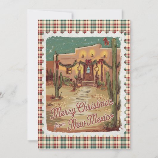 ニューメキシコホリデーカードからのクリスマスの挨拶 シーズンカード (正面)