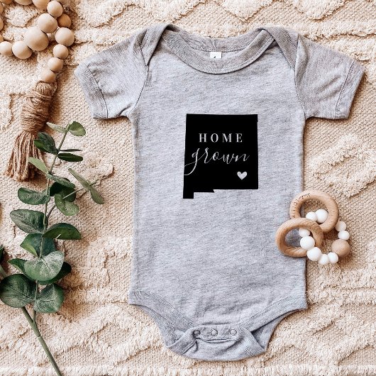 ニューメキシコホームグロウン州ティー ベビーボディスーツ