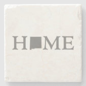 ニューメキシコホーム州の形の手紙ニューメキシコ ストーンコースター (正面)