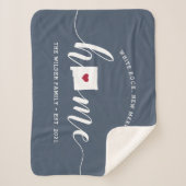 ニューメキシコホーム州 パーソナライズされた シェルパブランケット (正面)