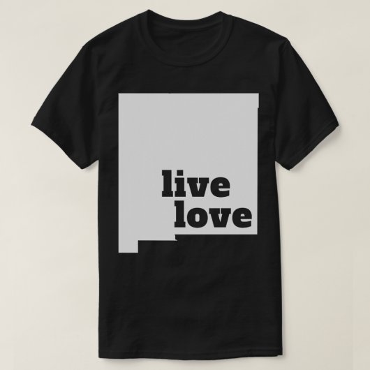 ニューメキシコライブラブニューメキシコ Tシャツ (デザイン正面)