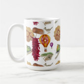 ニューメキシコレッドチリピノnツィアホットエアバルーン コーヒーマグカップ (左)