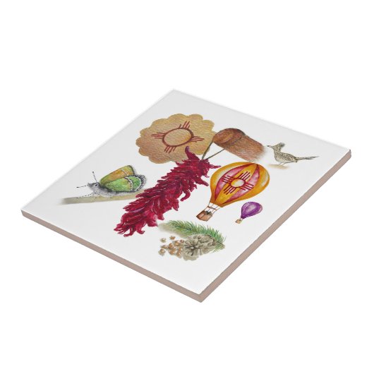 ニューメキシコレッドチリピノnツィアホットエアバルーン タイル (側面)