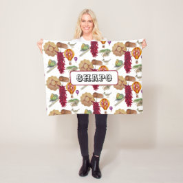 ニューメキシコレッドチリピノnツィアホットエアバルーン フリースブランケット