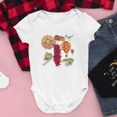 ニューメキシコレッドチリピノnツィアホットエアバルーン ベビーボディスーツ