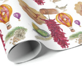 ニューメキシコレッドチリピノnツィアホットエアバルーン ラッピングペーパー (ロールコーナー)