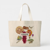 ニューメキシコレッドチリピノnツィアホットエアバルーン ラージトートバッグ (裏面)