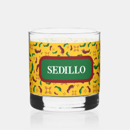 ニューメキシコレッド&グリーンチリータマレスツィアノパレス ウイスキーグラス