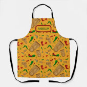 ニューメキシコレッド&グリーンチリータマレスツィアノパレス エプロン (正面)