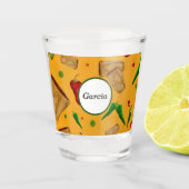 ニューメキシコレッド&グリーンチリータマレスツィアノパレス ショットグラス (正面)