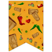 ニューメキシコレッド&グリーンチリータマレスツィアノパレス バンティングフラッグ (第1の旗)