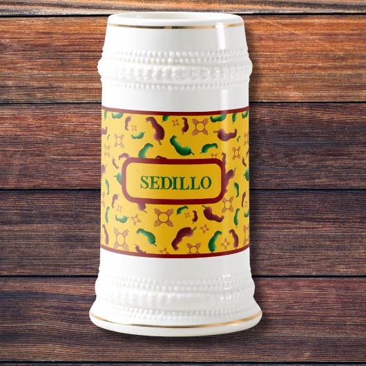 ニューメキシコレッド&グリーンチリータマレスツィアノパレス ビールジョッキ