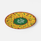 ニューメキシコレッド&グリーンチリータマレスツィアノパレス ペーパープレート (アングル)