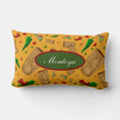 ニューメキシコレッド&グリーンチリータマレスツィアノパレス ランバークッション (裏面)