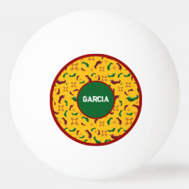 ニューメキシコレッド&グリーンチリータマレスツィアノパレス 卓球ボール