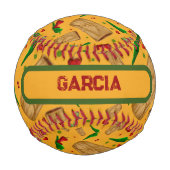 ニューメキシコレッド&グリーンチリータマレスツィアノパレス 野球ボール (裏面)