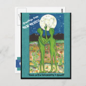 ニューメキシコロズウェルエイリアンおもしろいデザイナーポストカード ポストカード (正面/裏面)