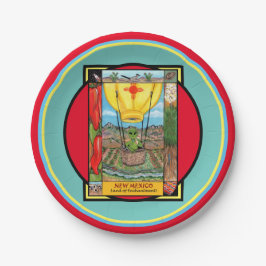 ニューメキシコロズウェルエイリアンおもしろいホットエアバルーンジア ペーパープレート