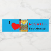 ニューメキシコロズウェルエイリアンおもしろいホットエアバルーン ペットボトルラベル (シングルラベル)