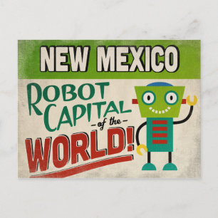 ニューメキシコロボット – おもしろいヴィンテージ ポストカード