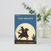 ニューメキシコヴィンテージ旅行ポスター ポストカード (スタンド正面)