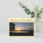 ニューメキシコ上の日没 ポストカード (スタンド正面)