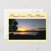 ニューメキシコ上の日没 ポストカード (正面/裏面)
