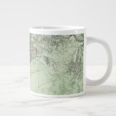 ニューメキシコ中部の土地分類図 ジャンボコーヒーマグカップ (右)