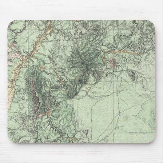 ニューメキシコ中部の土地分類図 マウスパッド (正面)