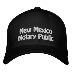 ニューメキシコ公証人公的刺繍野球帽 刺繍入りキャップ