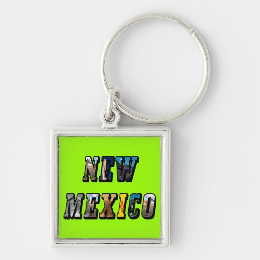 ニューメキシコ写真文字 キーホルダー (正面)