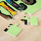 ニューメキシコ写真文字 ジグソーパズル (側面)