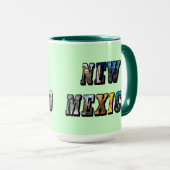 ニューメキシコ写真文字 マグカップ (正面右)
