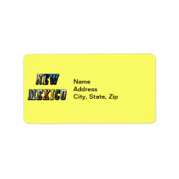 ニューメキシコ写真文字 ラベル