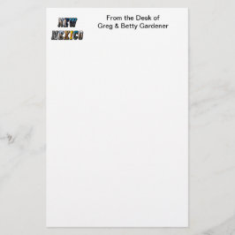 ニューメキシコ写真文字 便箋