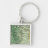 ニューメキシコ南西部の土地分類図 キーホルダー (正面)