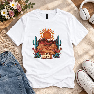 ニューメキシコ南西部デザートTシャツ Tシャツ