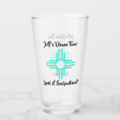 ニューメキシコ名前をカスタムするジアサンシンボルギフトビールGL タンブラーグラス (裏面)