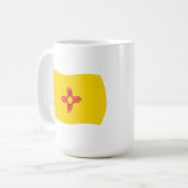 ニューメキシコ国旗のマグカップ コーヒーマグカップ (正面左)