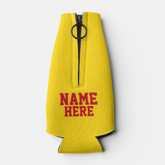 ニューメキシコ国旗の名前ボトルクール ボトルクーラー (裏面)