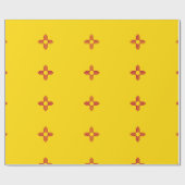 ニューメキシコ国旗の記号 ラッピングペーパー (フラット)