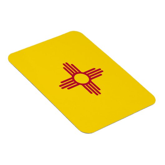 ニューメキシコ国旗を掲げた愛国的なフレキシブル磁石 マグネット (右側)