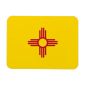 ニューメキシコ国旗を掲げた愛国的なフレキシブル磁石 マグネット (横)