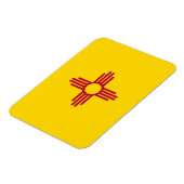 ニューメキシコ国旗を掲げた愛国的なフレキシブル磁石 マグネット (左側)