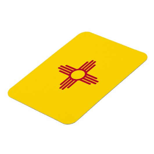 ニューメキシコ国旗を掲げた愛国的なフレキシブル磁石 マグネット (左側)