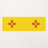 ニューメキシコ国旗を掲げた愛国的なヨガマット ヨガマット (裏面(横))