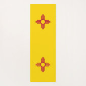 ニューメキシコ国旗を掲げた愛国的なヨガマット ヨガマット (裏面)