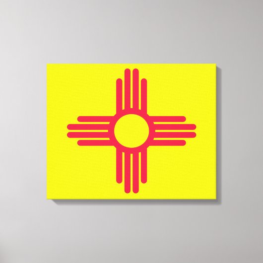ニューメキシコ国旗 キャンバスプリント (正面)