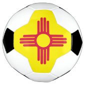 ニューメキシコ国旗 サッカーボール (回転)